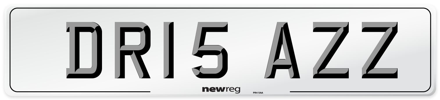 DR15 AZZ Number Plate from New Reg